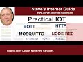 How to Store Data In Node Red Variables