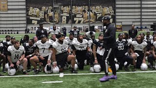 🚨 HBCU Legacy Bowl | Jackson State HC Coach TC Taylor address Team Robinson after Day 3 Practice