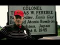 jim martin visits the marker of his uncle the bombardier