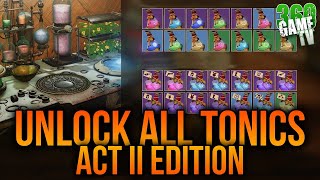 How to UNLOCK ALL Tonics - ACT II Edition - DON'T WASTE Ressources ANYMORE - ACT 2 TONICS Destiny 2