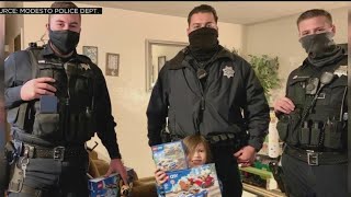 Officers Save Christmas For Modesto Family