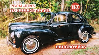 From junk to shining jewel: How this 60-year old Peugeot 203 was given a new life