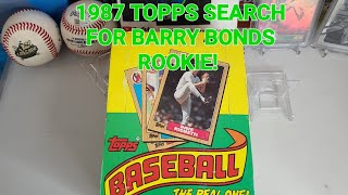 1987 Topps baseball! the search for Barry Bonds Rookie card! part 1