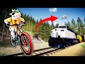 CRAZY TRAIN JUMP BIKE CHALLENGE! (Descenders)