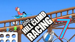 hill climb racing Roller coaster best vehicle | motocross bike fully upgraded Gameplay | Android iOS