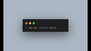 Quick Tip: Locate Tags in Git with a Specific Commit