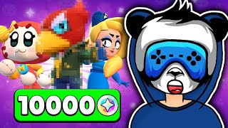 WYDAŁEM 10000 BŁYSKOTEK NA NAJBRZYDSZE SKINY W BRAWL STARS!