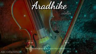 Aradhike song violin cover whatsapp status | Roopa revathy | ambili movie song violin