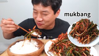 오늘은편하게먹겠습니다🫦파김치먹방!!!(Green Onion Kimchi mukbang!!!)1080p60