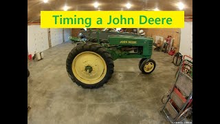 Timing a John Deere