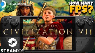 Civilization VII Steam Deck SteamOS runs... #steamdeck #civilization7