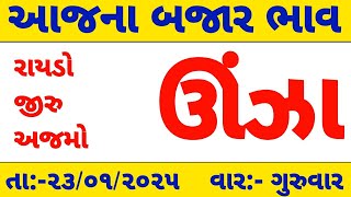 community price 23/01/2025|આજના ઊંઝા માર્કેટ યાર્ડ ના ભાવ|બજાર ભાવ આજના|unjha market yard