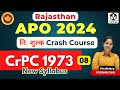 CrPC, 1973 I Rajasthan APO Crash Course Class 8 | By Poonam Sha #law  #APO  #judiciary #crpc