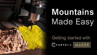How to easily make mountains on your CNC