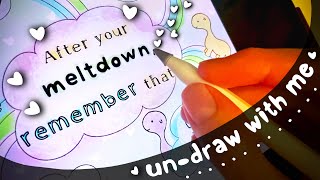 reminders after an autistic meltdown ♡ calming doodles