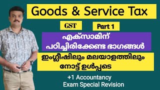 Plus One Accountancy/Goods \u0026 Services Tax /GST/ +1 Accountancy/Malayalam