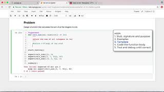 Module 5: How to Design Functions with arbitrary-sized data (example a)