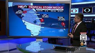 NEXT Weather - Tropical Storm Nicole + South Florida Forecast - Tuesday Evening 11/8/22