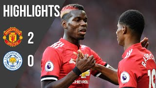Manchester United 2-0 Leicester (17/18) | Premier League Highlights | Manchester United