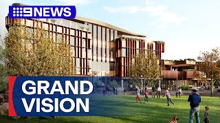 Construction begins on historic Sydney town's $83 million civic precinct | 9 News Australia