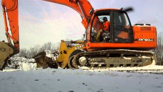 -12c Cold start of my Doosan DX180 excavator