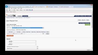 Inputting a FMLA Leave Request