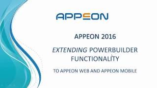 Appeon 2016 Extending PB Functionality Tutorial