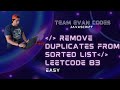 Remove Duplicates From Sorted List LeetCode 83 JavaScript O(N) solution. GitHub repo below.