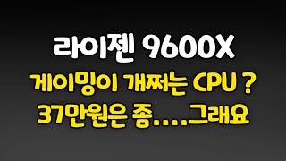 요즘 이 CPU가 게이밍 개쩐다면서요??? AMD 라이젠5 6세대 9600X 그래니트 릿지 (조군 라이젠 팜 팜 판다고!!! 팜 팜!!!! 마진 적어서 안판다고 작작 해라)