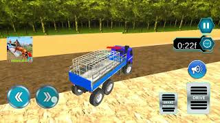Heavy tractor trolley cargo Simulator 3d l farming cargo driver gaming  l android gameplay