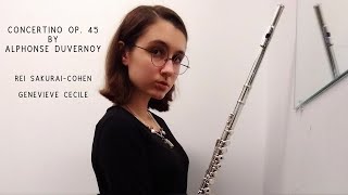 Concertino Op  45 by Alphonse Duvernoy Performed by Geneviève Cecile \u0026 Rei Sakurai-Cohen