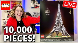 🔴  Building The 10,000 Piece LEGO Eiffel Tower!