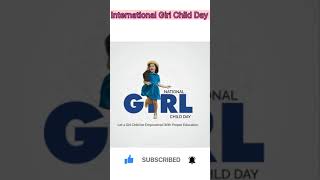 International Girl Child Day #shorts #girl #children #international#status