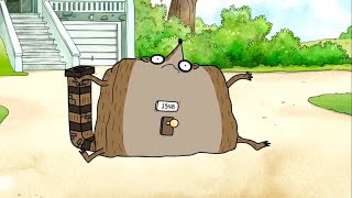 rigby transforms into a house