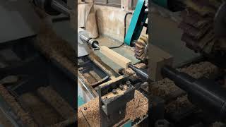 1530 Six step CNC wood lathe processes wooden table legs, turning and grooving in one step! #wood