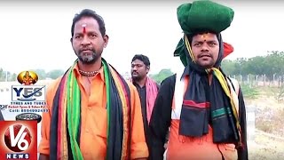 Ayyappa Swamula Maha Padayatra Continues For 11th Day | Secunderabad To Sabarimala | V6 News