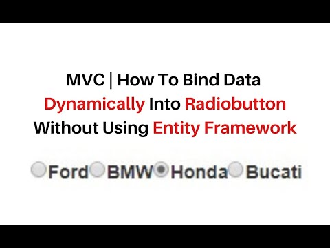 mvc bind data from database into radiobutton without entity framework mvc bind data from database into radiobutton without entity framework