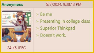 Anon Tries to Present in College Class - 4Chan Greentext Stories