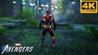 Iron Man Mark 50 Nano Tech Suit Combats Gameplay (4K) | MARVEL'S AVENGERS
