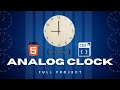 Build a Working Analog Clock with Html CSS JavaScript | Beginner Project