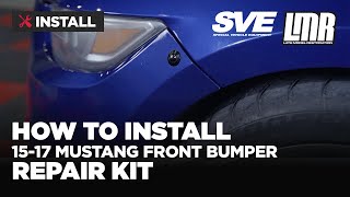 SVE S550 Mustang Front Bumper Repair Kit (15-17) - Install