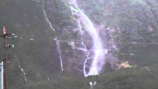 Huge Steep waterfall or river in Whittier AK