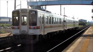 [HD]JR東海 高山本線　キハ11形気動車（3両編成）普通列車「岐阜ゆき」長森駅　入線～発車