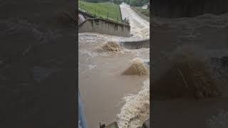 Wienerwaldsee am 15.09.2024 #wienfluss #hochwasser #flood #spillway #overflow