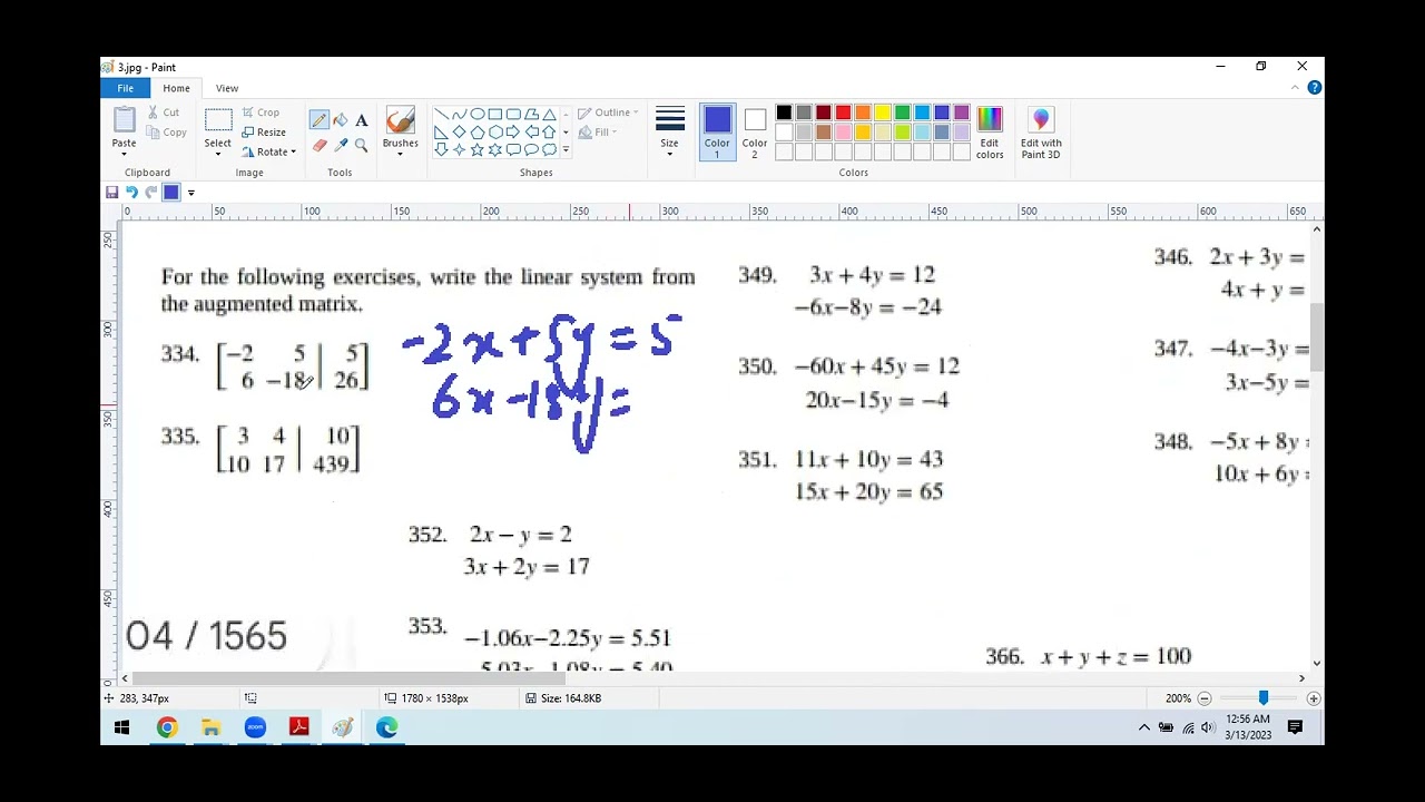 Matrices Gauss Elimination Method Youtube