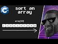How to sort an array in C++ for beginners ➡️