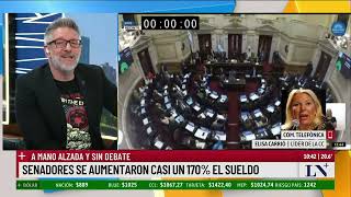 Elisa Carrió, sobre la dieta de los senadores: "Es un delito, están implicados todos como la vice"