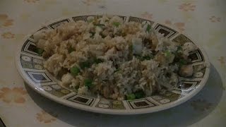 Sticky Fried Rice  (Glutinous Rice)  Traditional Chinese Cooking