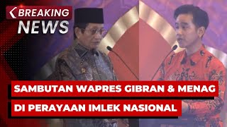 BREAKING NEWS - Sambutan Wapres Gibran \u0026 Menag di Perayaan Imlek 2576 Kongzili Tingkat Nasional