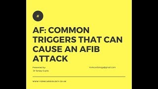 AFib and common triggers